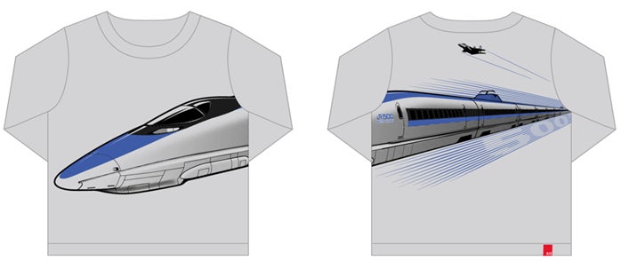 OJICOが500系新幹線デザインの長袖Tシャツを京都鉄道博物館で販売