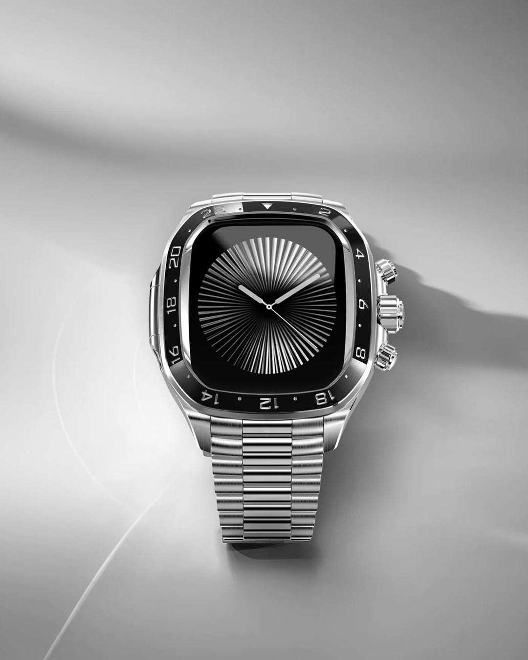 GOLDEN CONCEPT、Apple Watchケース新モデルCRCS46-Silver/Blackを発売、世界限定999本