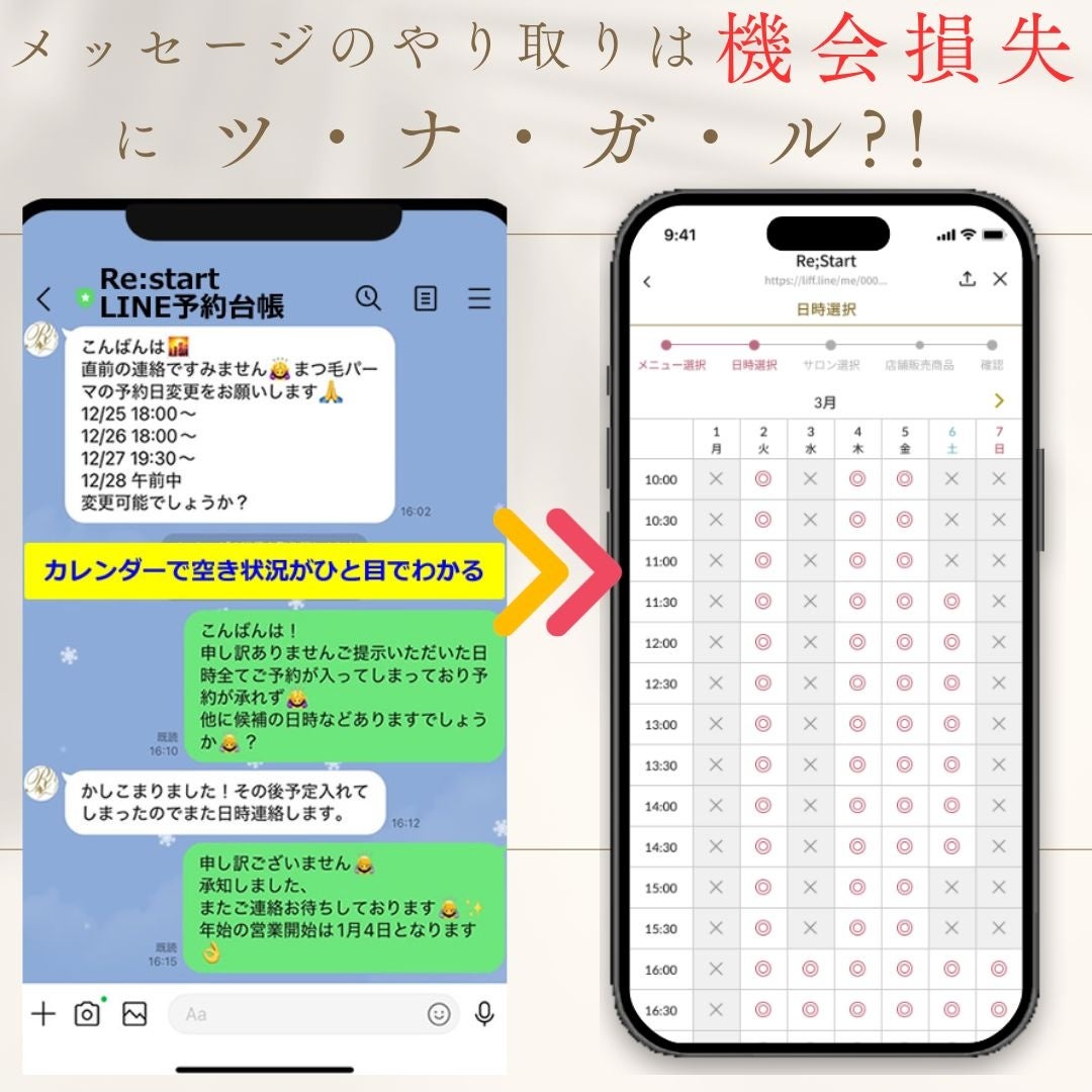 リスペクトフォース、LINE予約台帳システム「リスタート」を提供開始、予約管理の効率化と売上向上に貢献