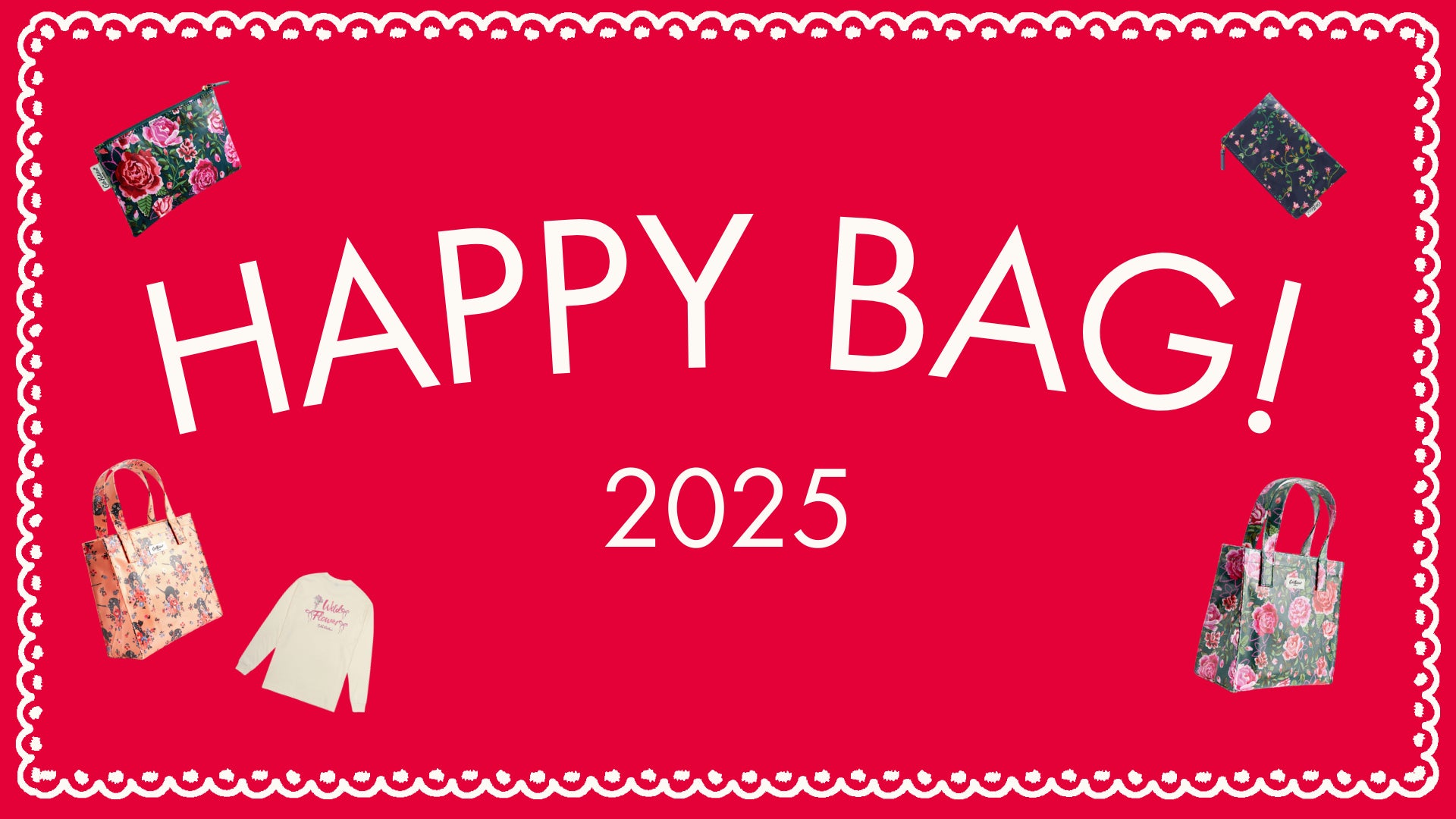 Cath Kidston、2025年HAPPY BAG販売開始、お得な福袋で新春を彩る