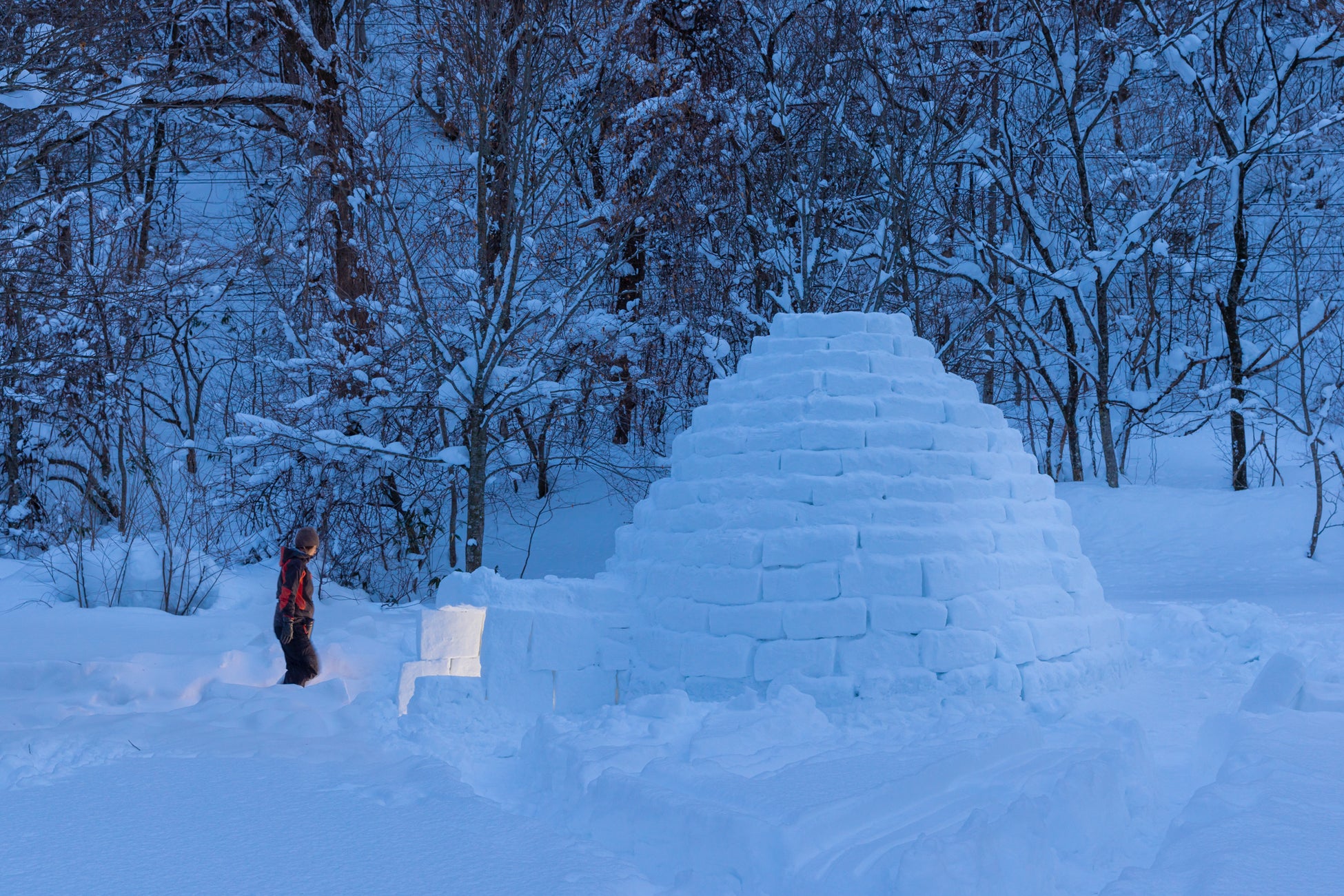 十和田奥入瀬観光機構が青森でイグルーレストラン開催、雪景色の中で地産食材のディナー