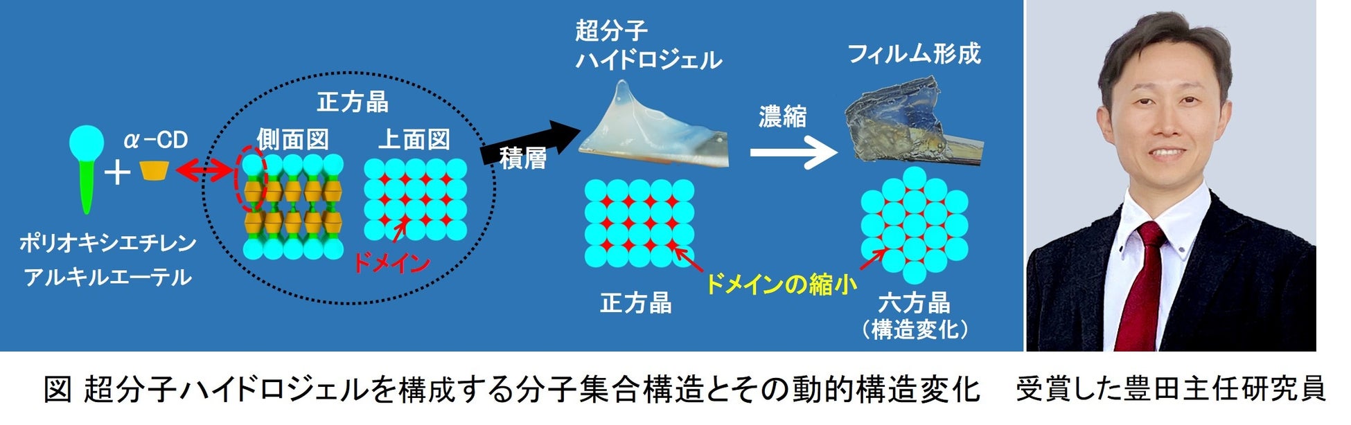 メナード化粧品、超分子ハイドロジェルの技術でRSC Advances Awardを受賞、有効成分の安定化と浸透性向上に期待